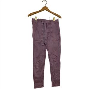 AMERICAN EAGLE TIE FRONT PURPLE JEANS SIZE 6 X-SHORT